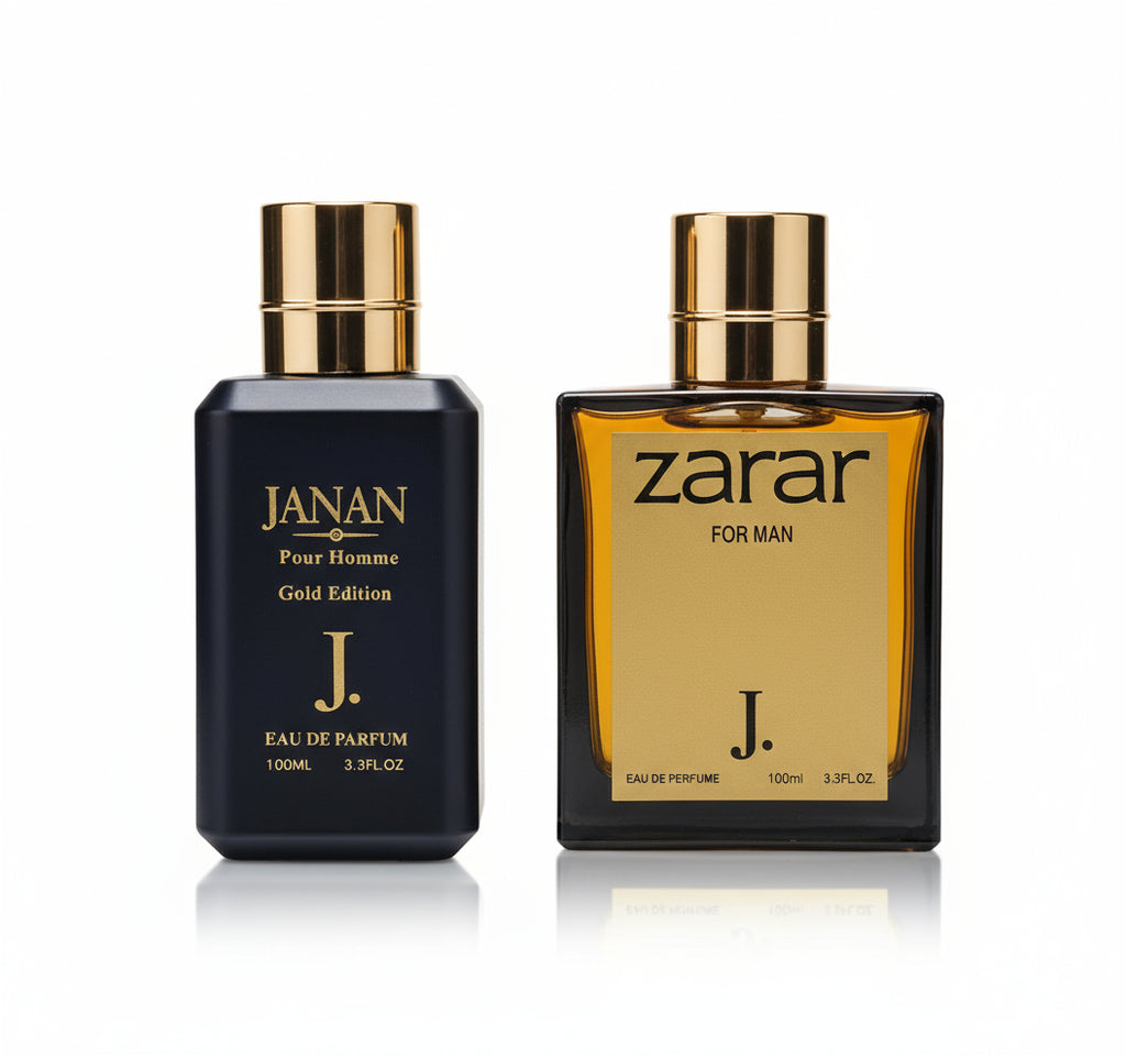 Long Lasting Unisex Perfume by J. – 2 Pcs Woody & Fresh Scent