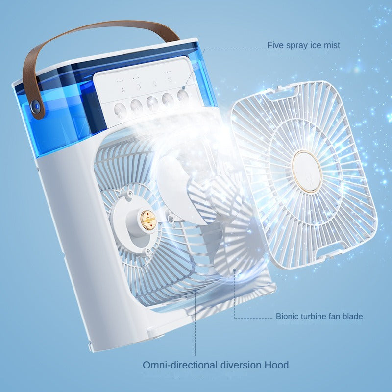 ❄️ Portable AC Air Cooler – Family Size USB Cooling Fan