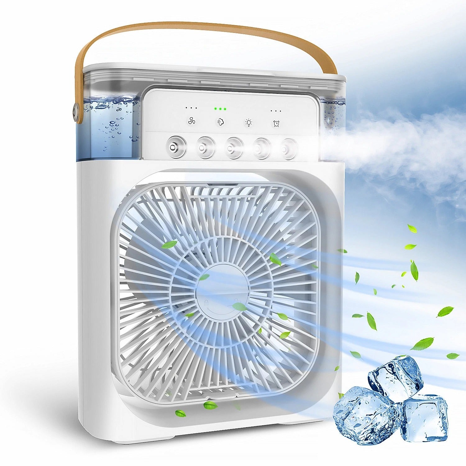 ❄️ Portable AC Air Cooler – Family Size USB Cooling Fan